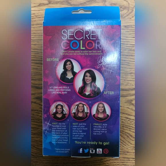 New Secret Color Headband Blue - Picture 2 of 4